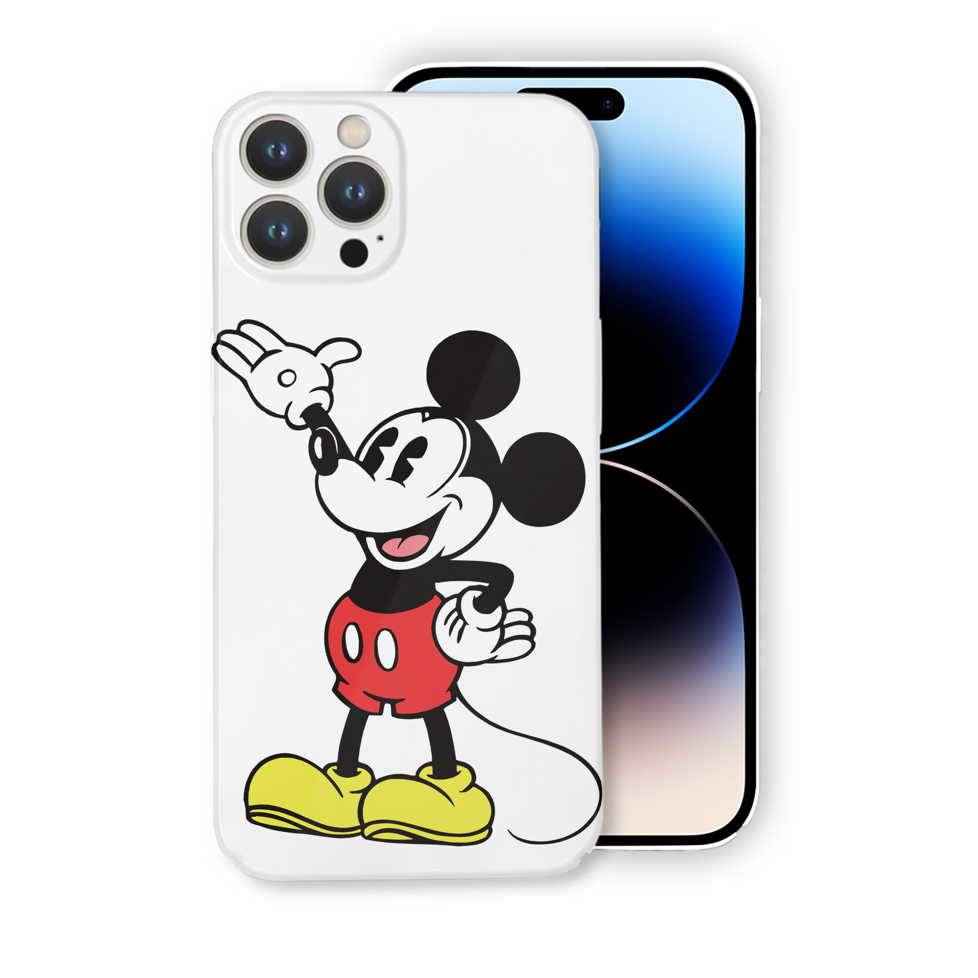 （画像用） ミッキーマウス Mickey Mouse 【iPhone 14シリーズ対応】ハードケース